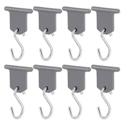 8 Pcs S Shaped Camping Awning Hooks Clips RV Tent Hangers Light Hangers With Holes For Caravan Camperb Accessories