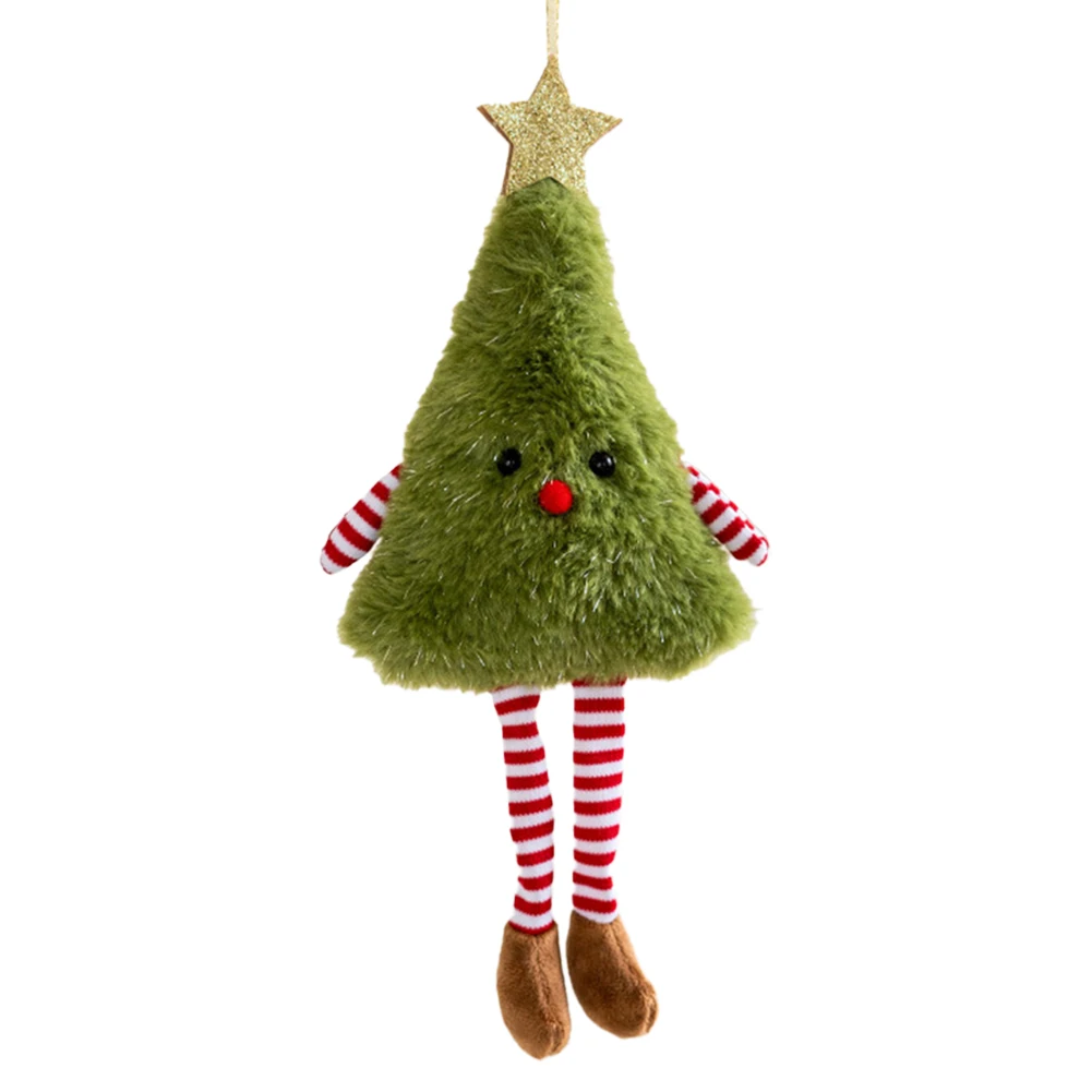 Christmas Plush Dolls Hanging Ornaments Xmas Tree Pendant Merry Christmas Decorations For 2025 New Year Navidad Kids Toy Gifts