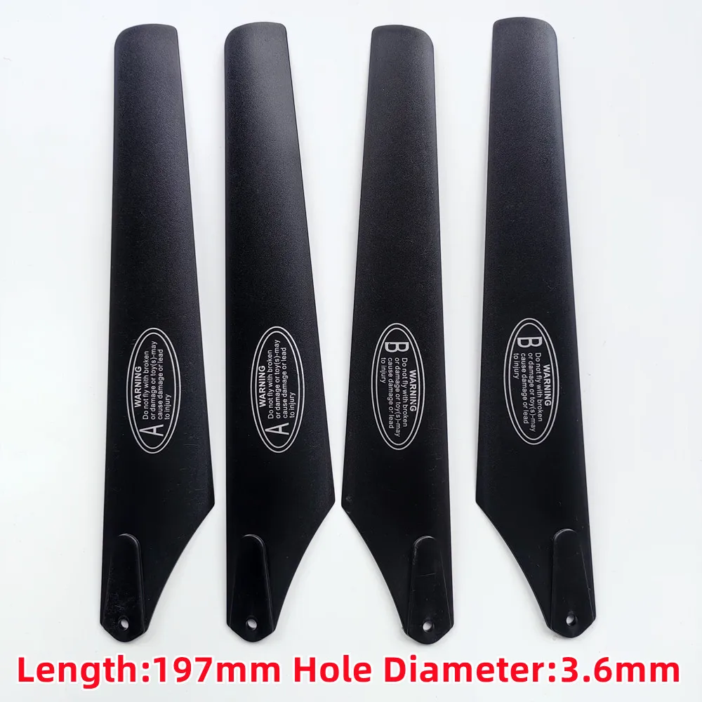 RC Helicopter Propellers 7cm/9cm/15cm/16cm/17cm/20cm/24cm Fans Blades Paddle CW CCW Black A B Props Universal for Aircraft Model