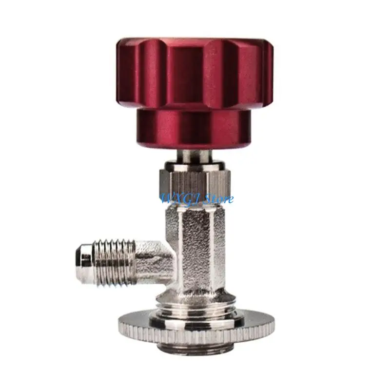 grifo lata 37JE, adaptador SAE 1/4 abridor botellas, grifo lata autosellante automotriz para R134A