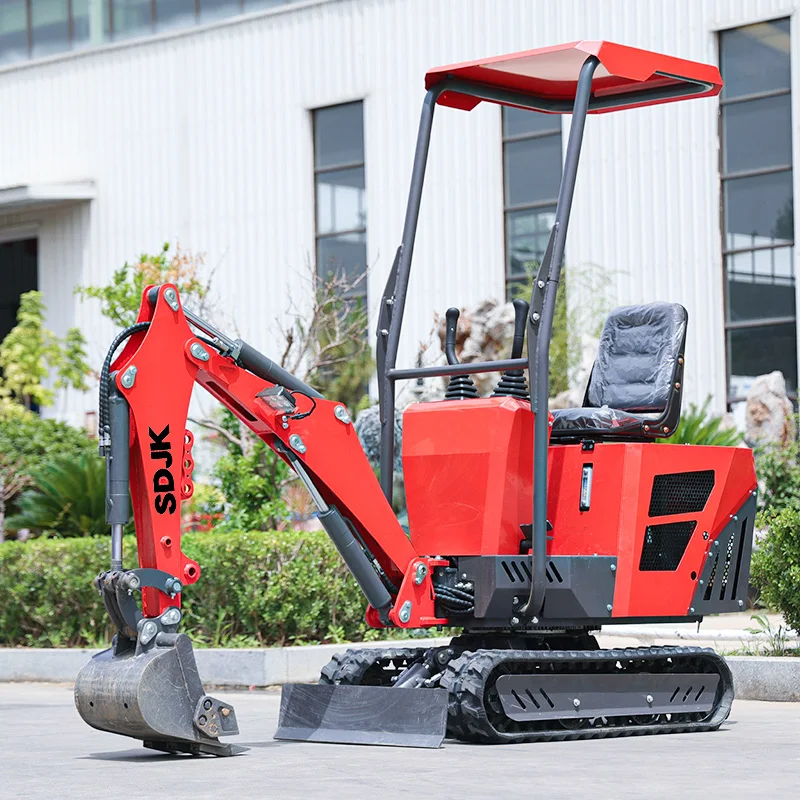 Crawler engineering excavator 1.2 tons custom cab cost-effective small excavator auxiliary equipment free to choose