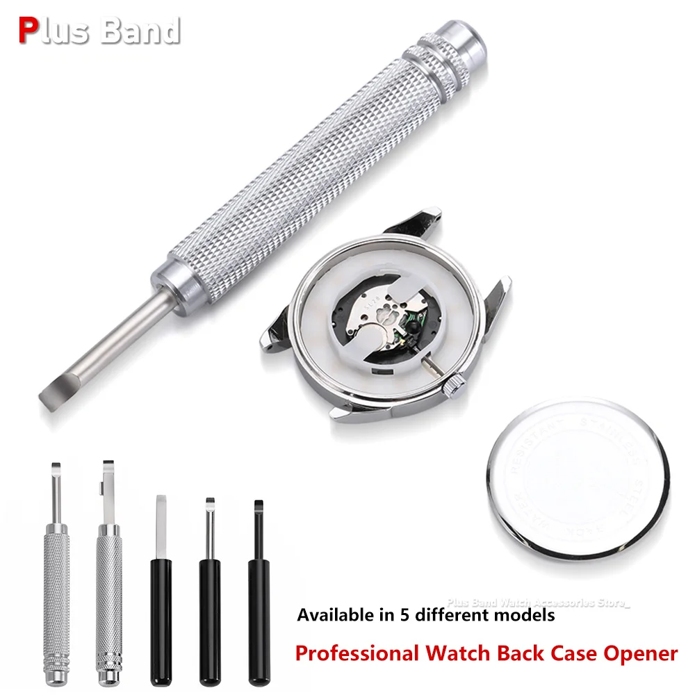 For Watchmaker Watch Back Case Opener Knife Watches Battery Change Press Back Case Remover Pry Knife Metal Repair Tool Accessory