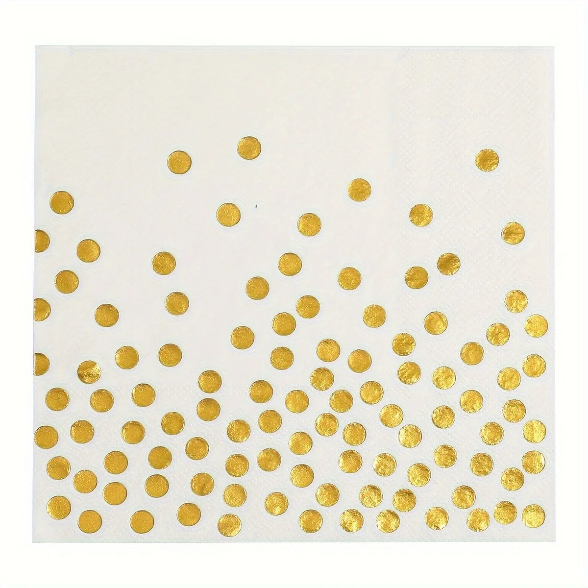 20/40/80 Packungen Weiße und Schwarze Papier-Cocktailservietten mit Goldfolie-Polka-Dots, Partyzubehör für Tischdekoration – Detail 15
