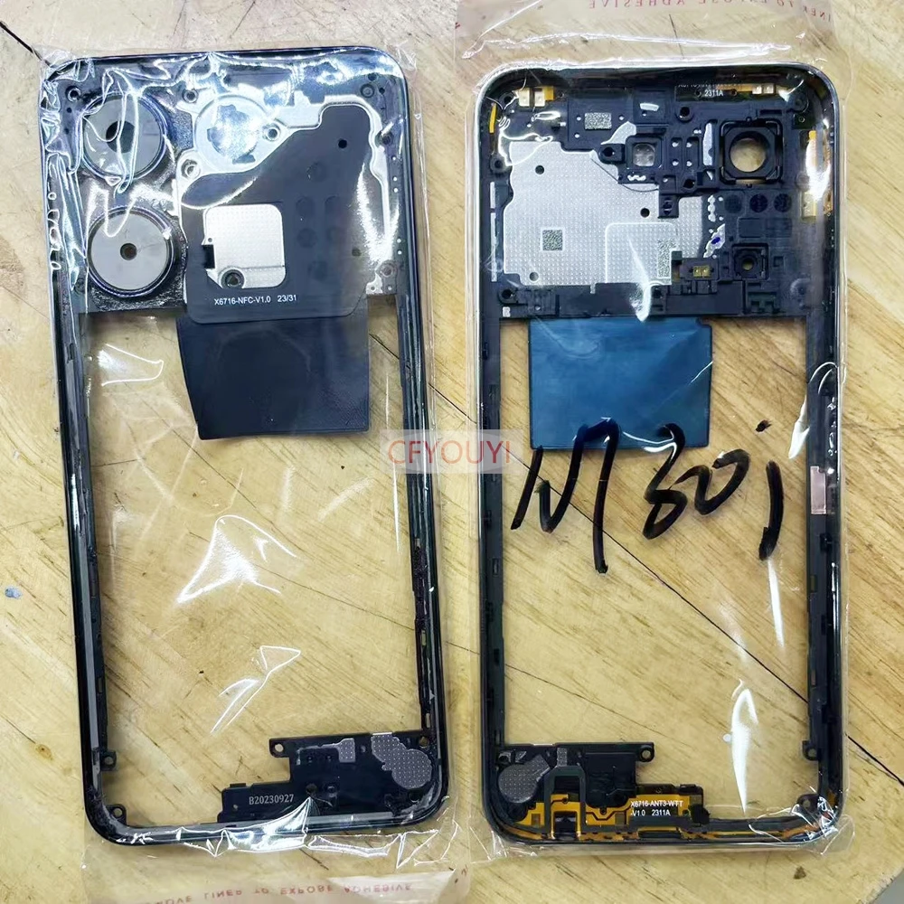 Middle Frame Housing For Infinix note 30i X6716 middle Frame Faceplate Back Housing Replacement