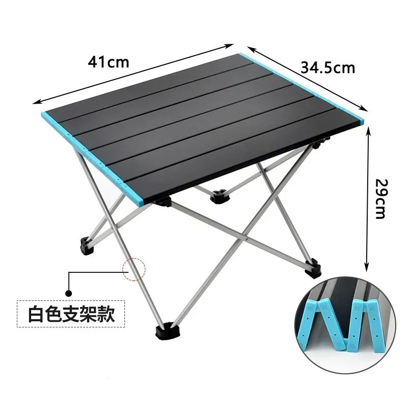 Alumínio Alloy Ultra Light Folding Desk, Camping, Mobiliário ao ar livre, Mesas de piquenique, Mesa portátil e dobrável