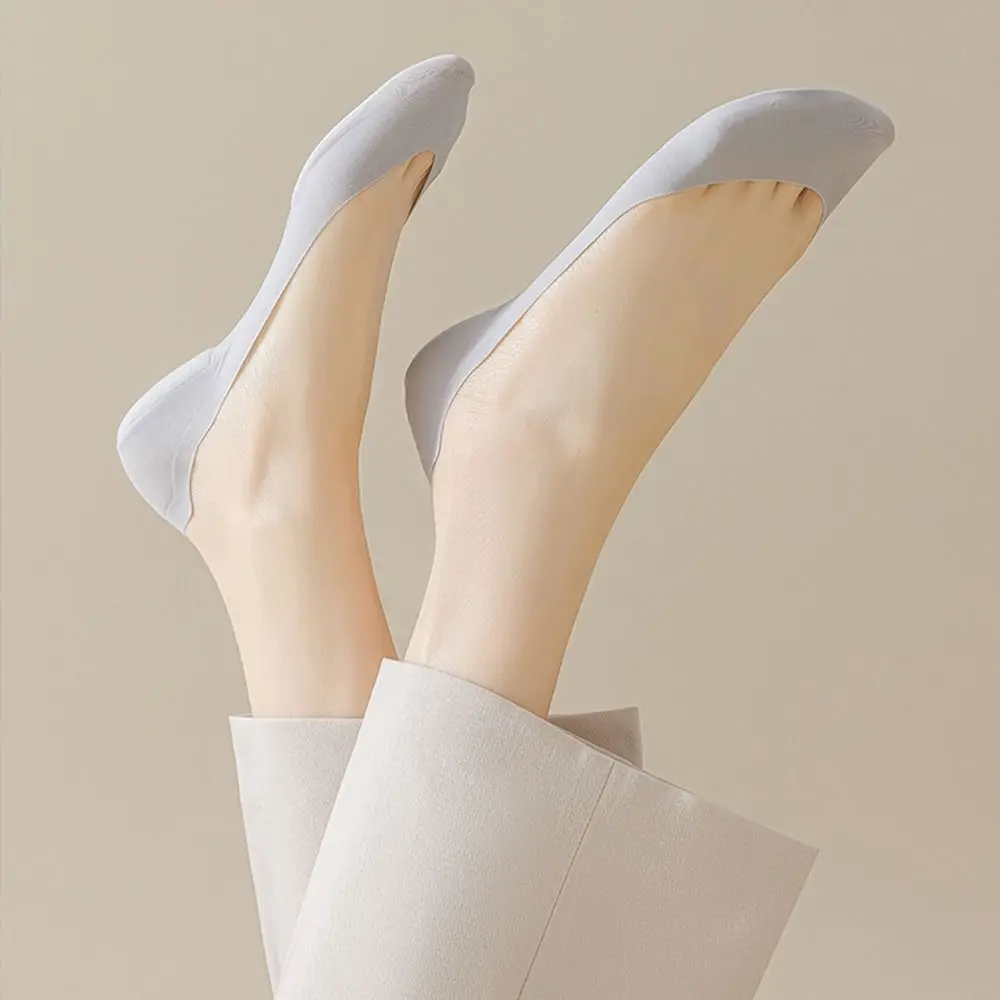 Calcetines finos antideslizantes para mujer, calcetines con plantilla suave y parte inferior de esponja, almohadillas absorbentes de golpes para zapatos
