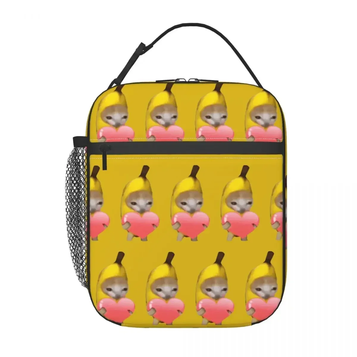 

Изолированная сумка для обеда Happy Banana Cat для хранения в путешествиях Kawaii