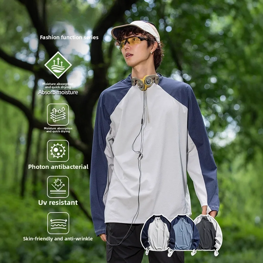 

Outdoor sports long-sleeved T-shirt cycling sweatshirt mountaineering suit moisture wicking and anti-ultraviolet quick-drying