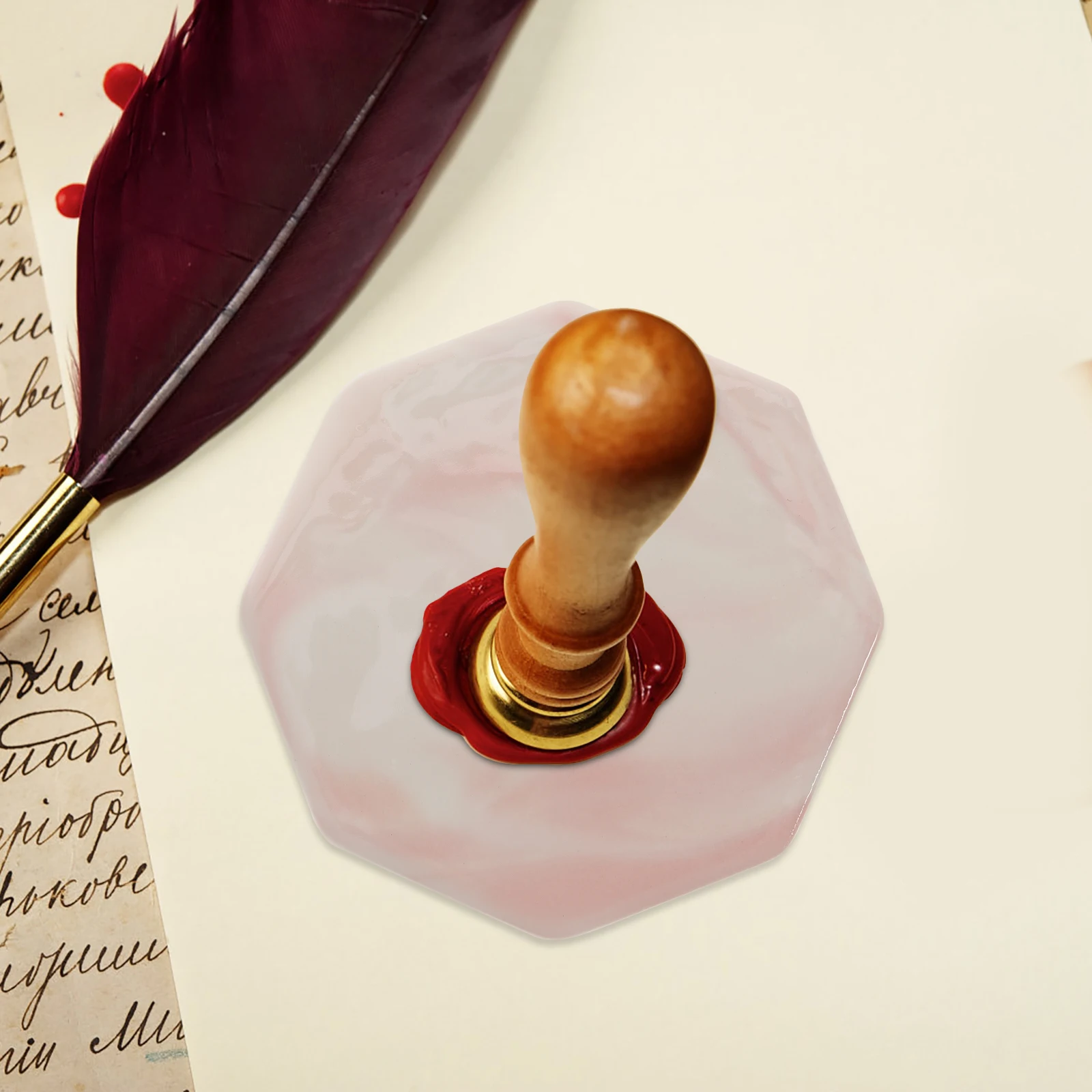 

Wax Seal Pad Heat Resistant Non Stick Durable Multipurpose Drinking Cup Coaster Ceramic Material Smooth Surface Perfect Gift