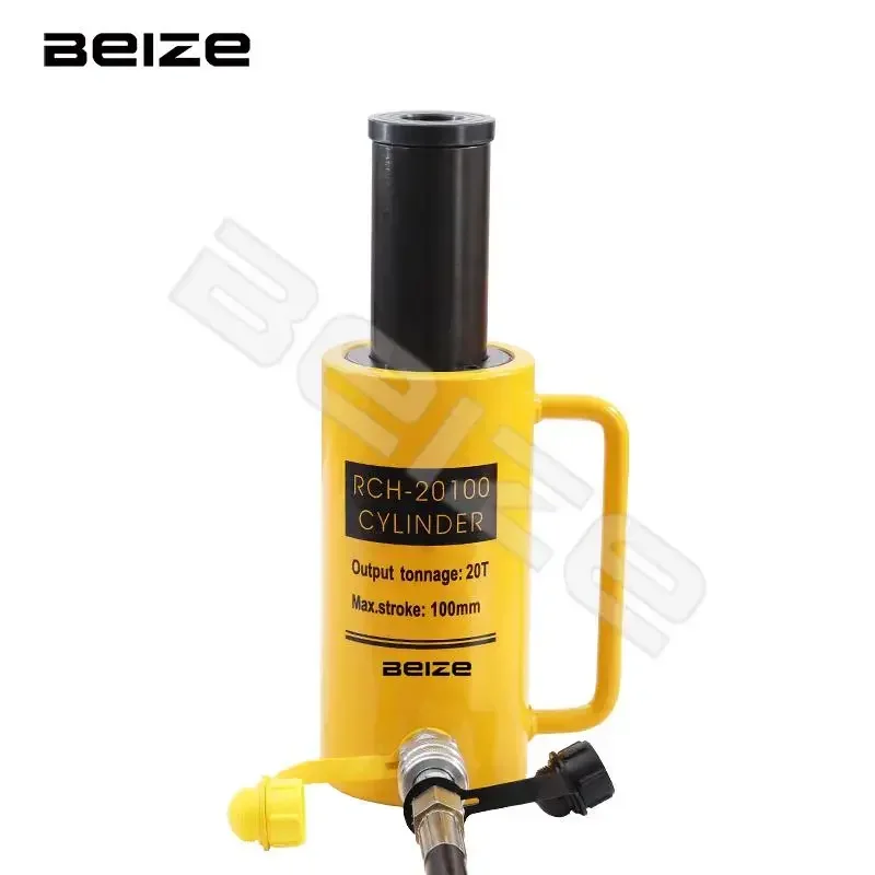 Hollow Hydraulic Cylinder RCH-20100 Hydraulic Jack with Tonnage of 20T, Work Travel of 100mm