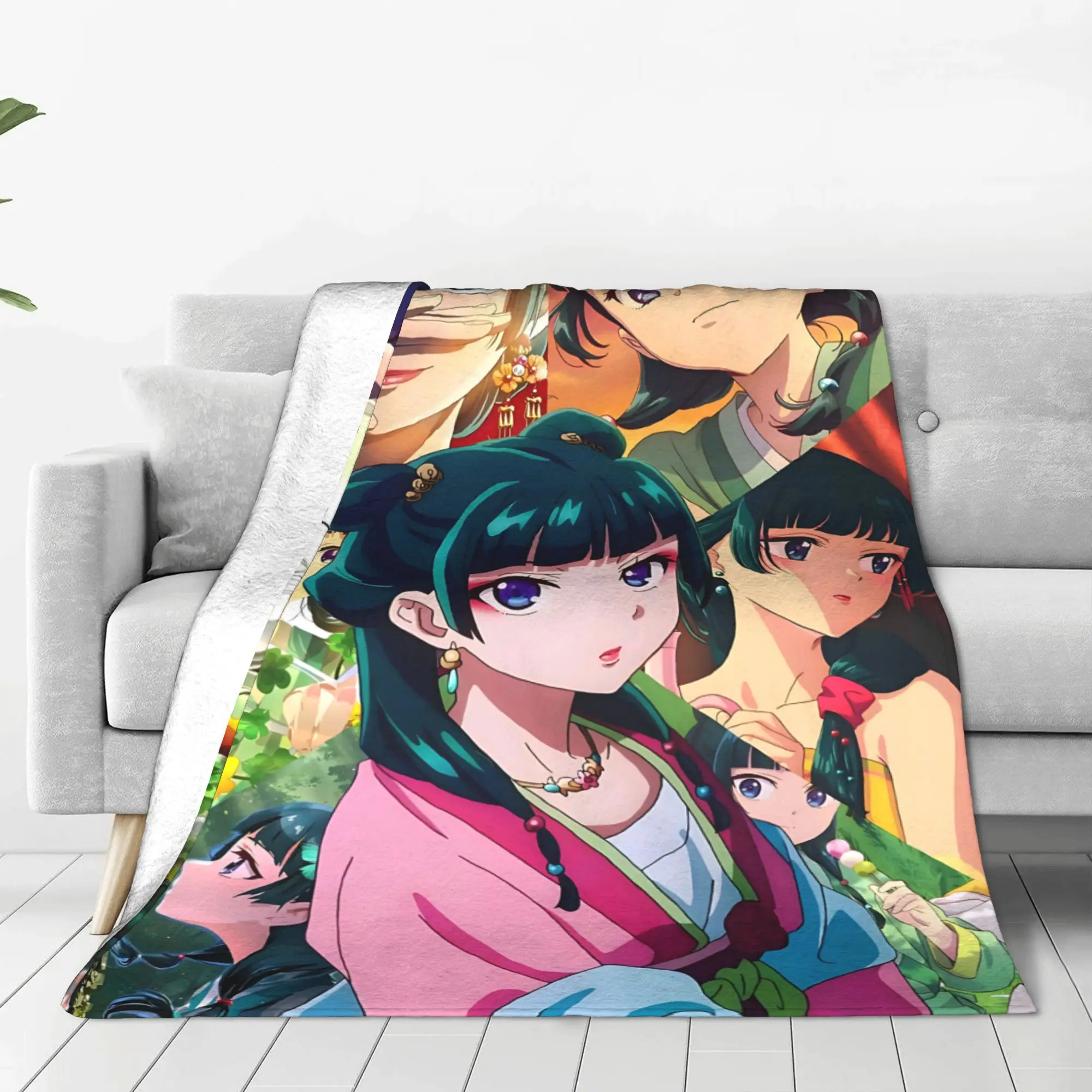 1PC home Cutecore Room Decor The Apothecary MAOMAO Blanket Throw Blanket  Novelty Warm Blanket All Season