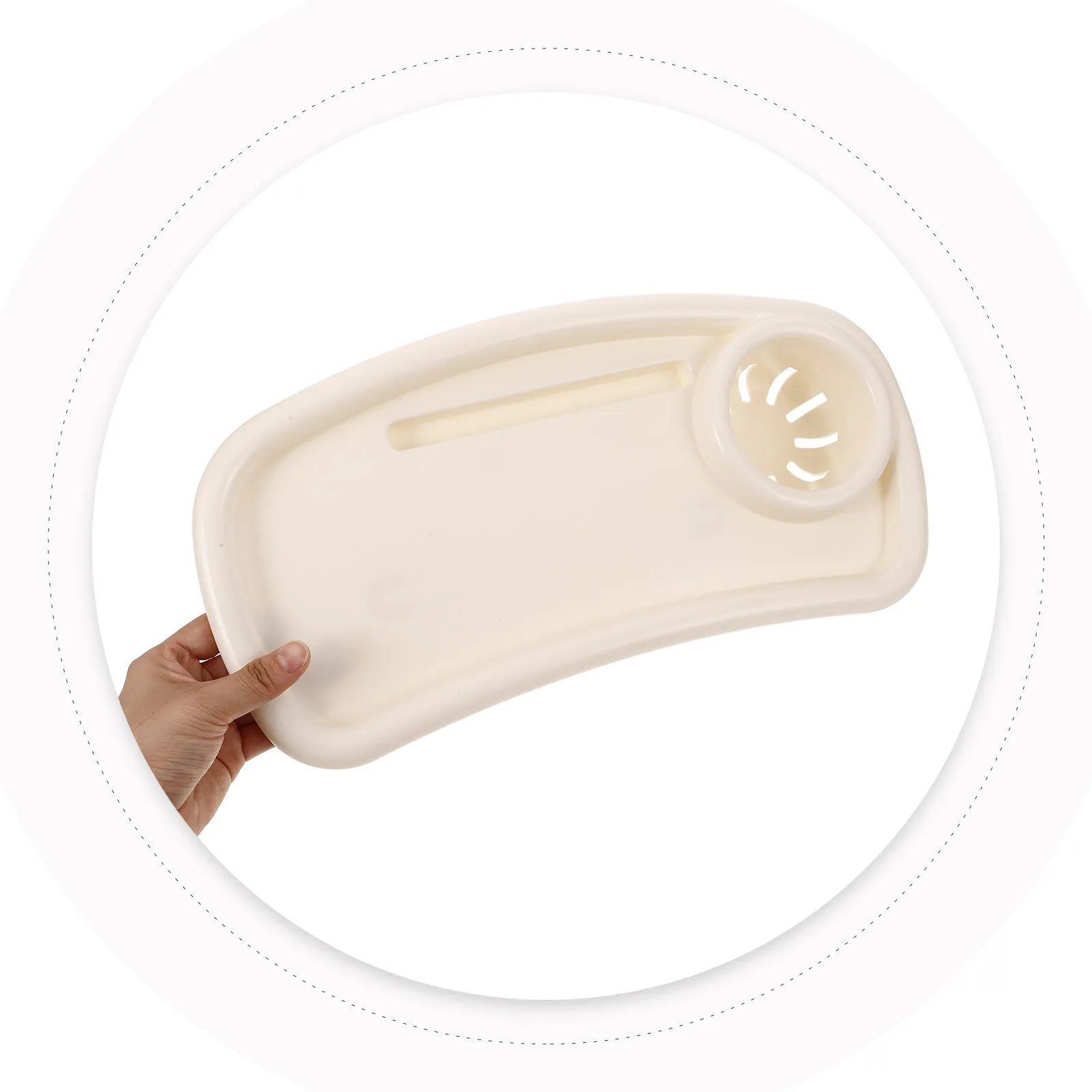 Stroller Snack Tray for Snacks Drinks and Phone 3-in-1 Universal Tray Attachment Portable Table Food Cart Cutout Stroller