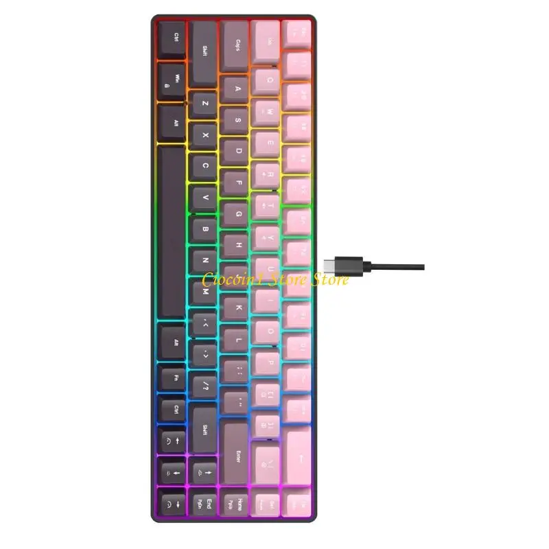 Wireless Mechanical Keyboards RGBs Backlits Ergonomic 8000mAh Battery IP54 Waterproof For PC Mobile