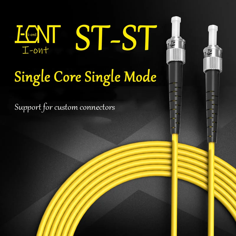 

10PCS/Lot ST/ UPC-ST /UPC Fiber Optic Patch Cord Simplex Diameter 3mm Single Mode Cord Length 1M 2M 3M or Accept Customization