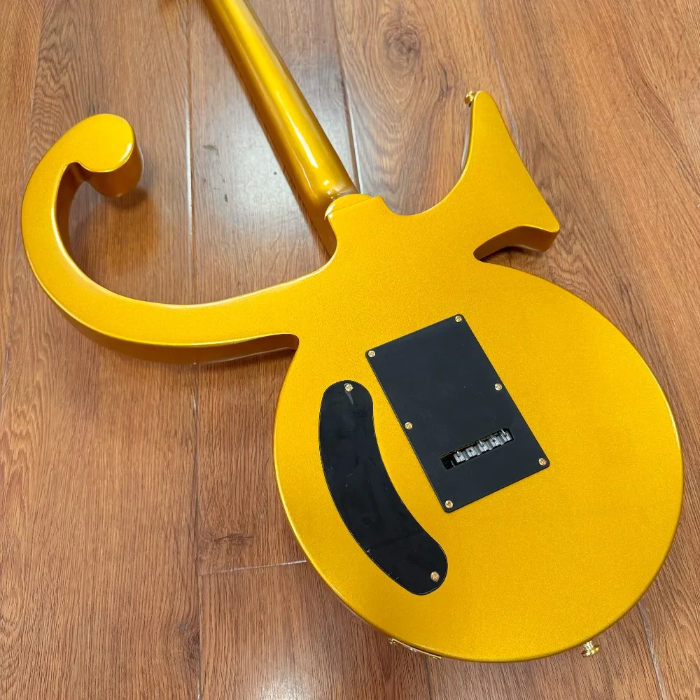 Fast Ship Gold Prince Love Symbol Guitar With Floyd Rose Tremolo In Stock. guitar