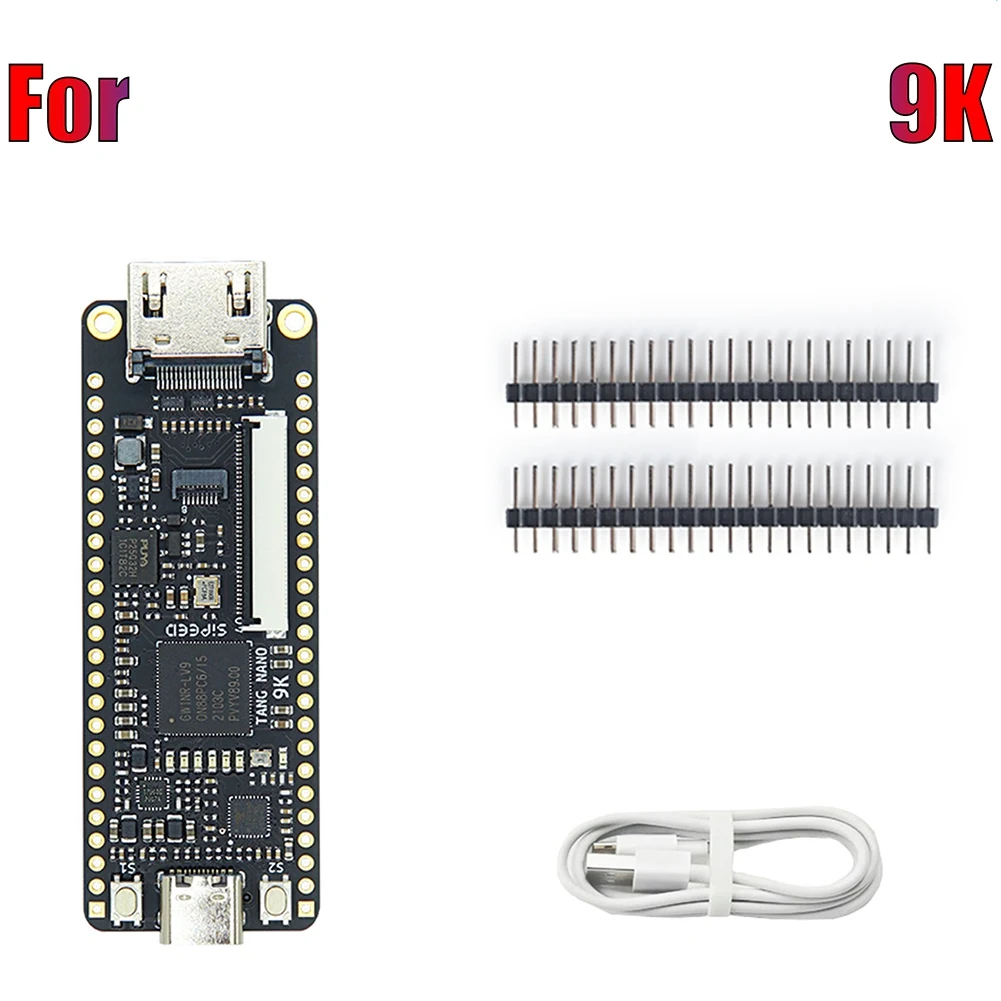 For Sipeed Tang Nano 9K FPGA Development Board GW1NR-9 RISC-V HD With Type C Cable
