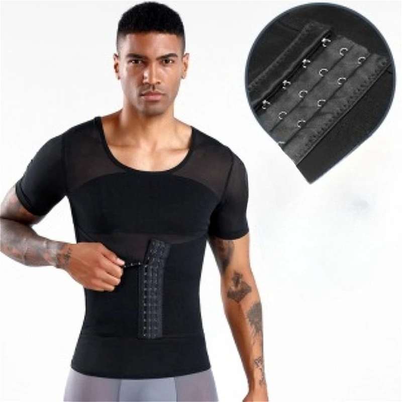 

Men Body Shaper Waist Shapewear Trainer Vest Slimming Shirt Sauna Sweat Shapers Compression Undershirt Fat Burner Workout Tops