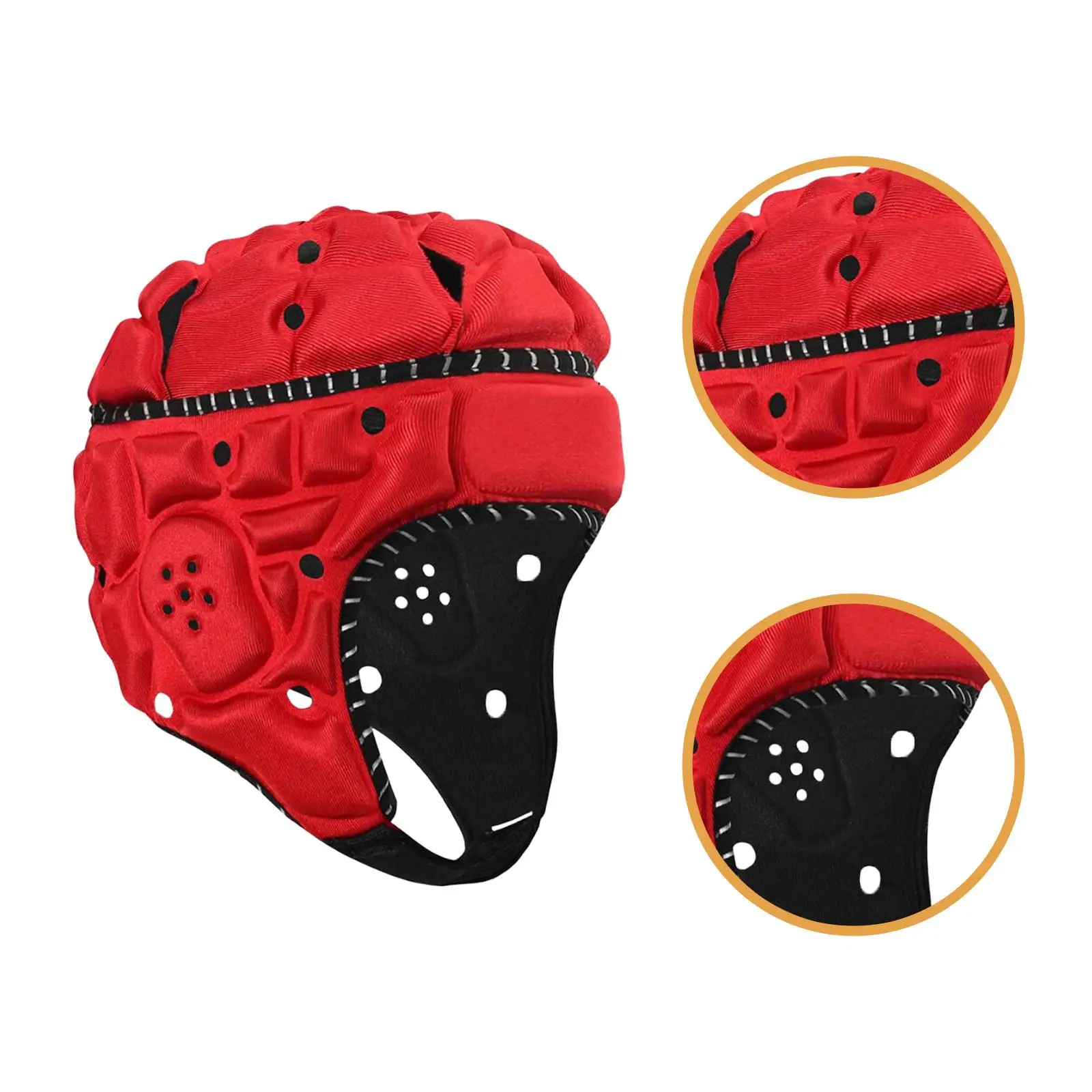 어린이 럭비 헬멧 보호 럭비 헤드가드 스크럼 캡 보호 장비 롤러 스케이팅 스포츠 축구 플래그 풋볼용