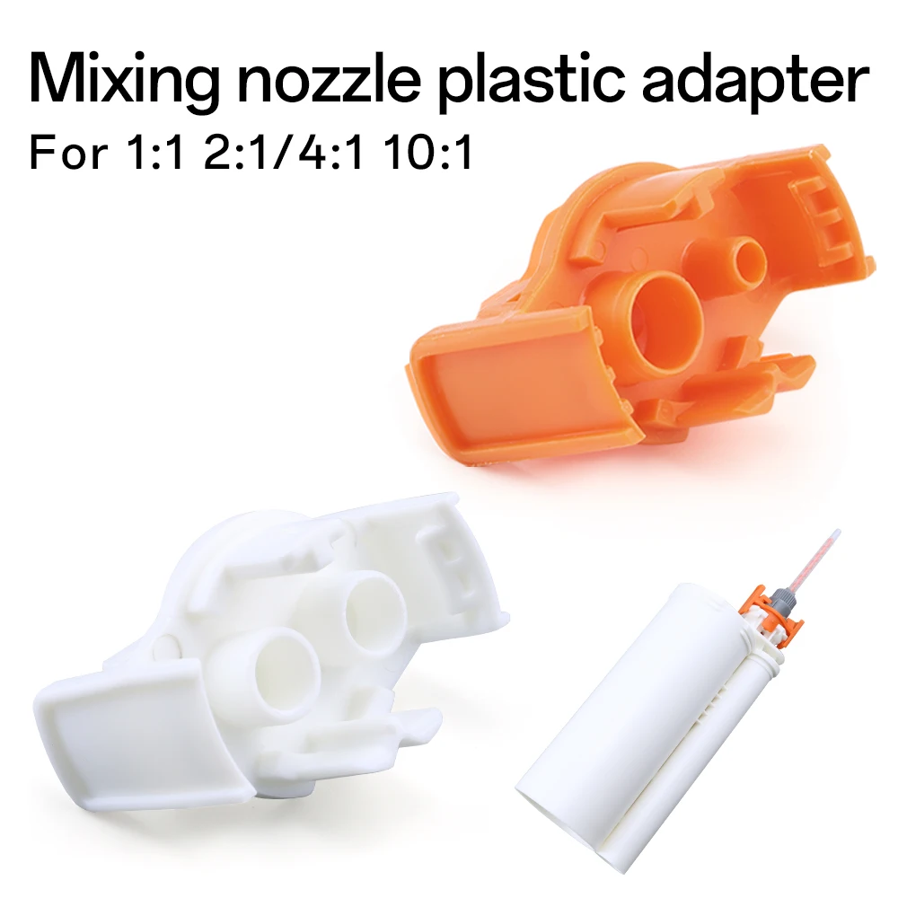 490ML Epoxy Dual Component Adhesive Cartridge Mixing Nozzle Adapter 200ML Cartridge Mixing Tube Plastic Adapter (1:1 10:1Ratio)
