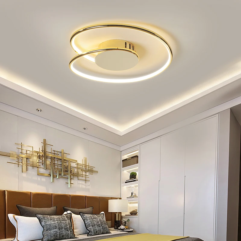 

Plated Modern Ceiling Lamp Minimalist Corridor LED Light Living Room Lighting Household Luminaria Decoration Lamparas Lustres