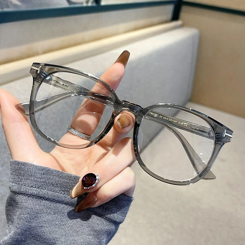 Women\'s New Face-Looking Small Glasses Frame Face without Makeup Gadget Plain Glasses Men\'s Fashion Degrees 0-6.00