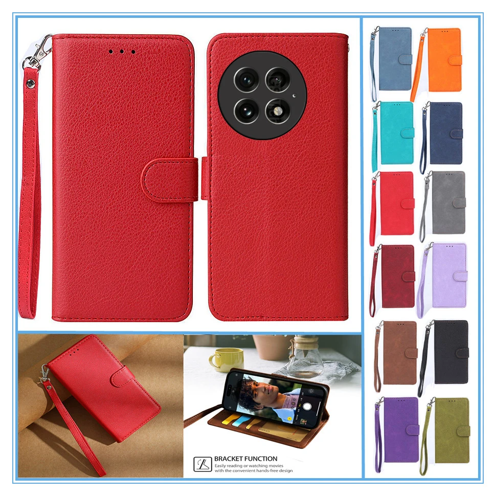 OnePlus 13 13R 13T 13S Wallet Flip Case For OnePlus 13 Phone Case Etui OnePlus 13R 5G Cover OnePlus13 One Plus 13T 13S 5G Shell