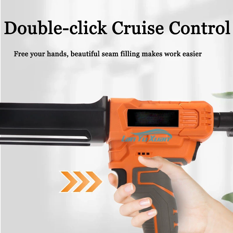 21V Electric Caulking Gun with 2 Lithium Battery  Automatic Adhesive Gun Beauty Seam Glue Electric Silicon Gun