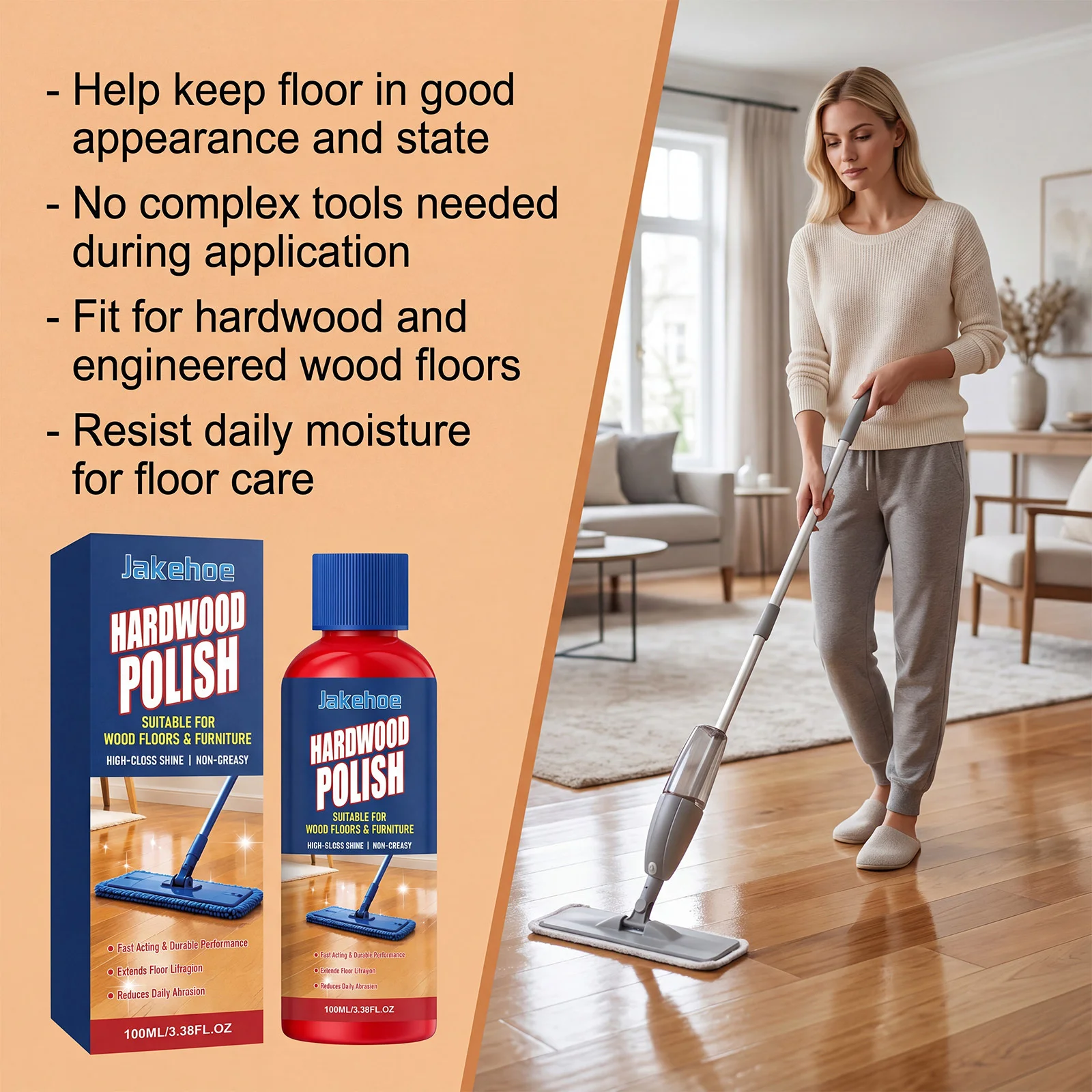 Wood-Floor Polish 100ML Scratch Repair Stain Remover Restorer For Home Use