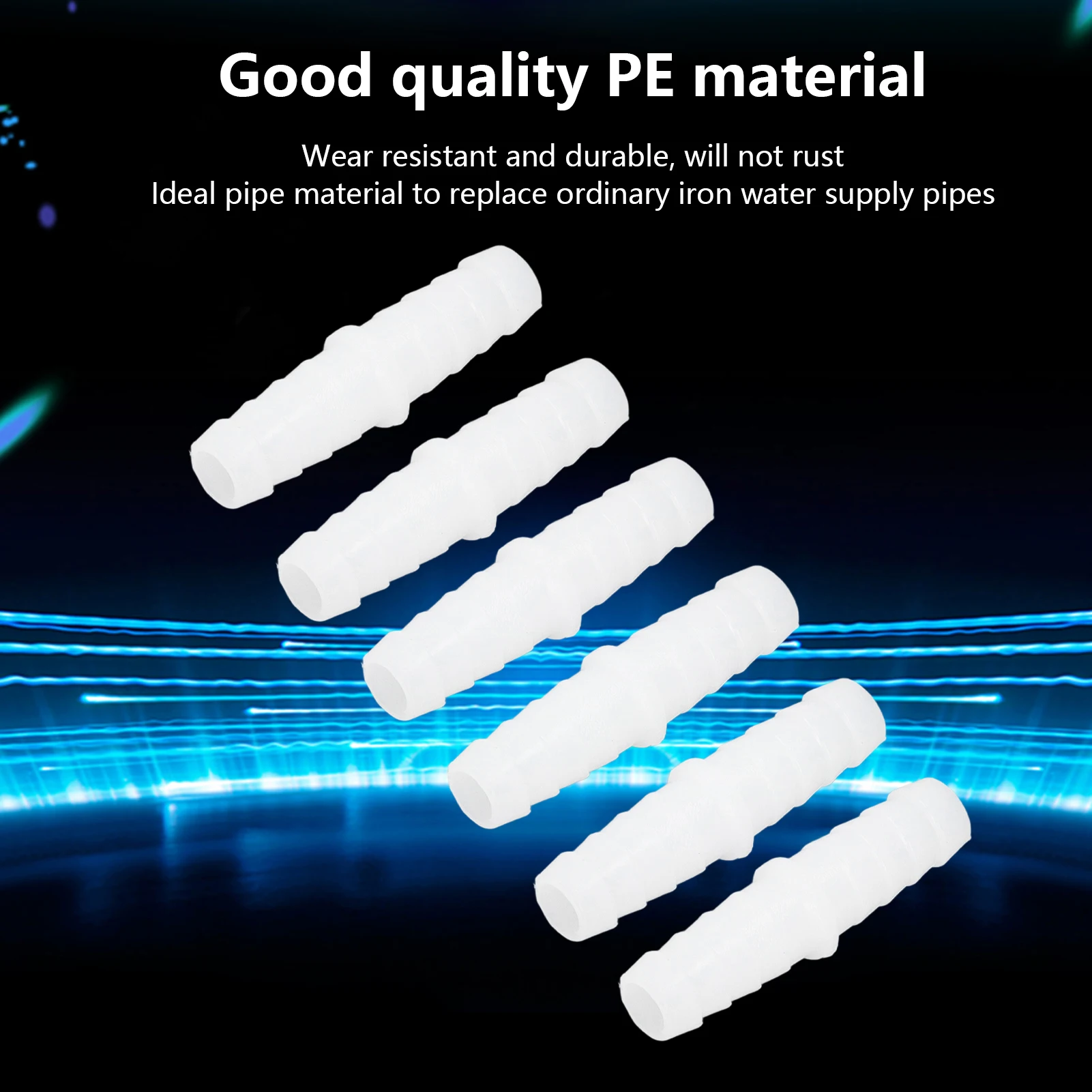خرطوم بلاستيكي بارب المناسب مستقيم متساوي الشائكة جهاز الربط المشترك الاتحاد محول الاتحاد المناسب خرطوم بلاستيكي اذع المناسب #1