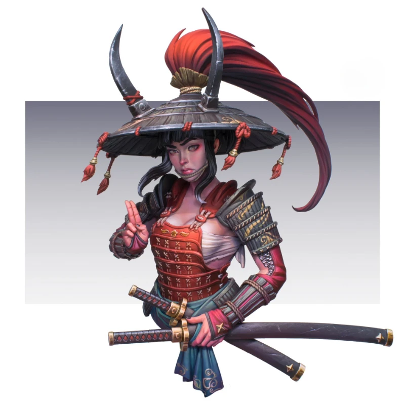 

Масштабная модель-бюст из литой смолы 1/12, набор для сборки, миниатюрная скульптура для хобби, несобранная и неокрашенная.