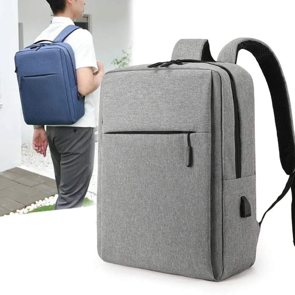 

New 15.6 inches Laptop Backpack Oxford Multi Layer Travel Bag Versatile with USB Charging Port Computer Bag Business