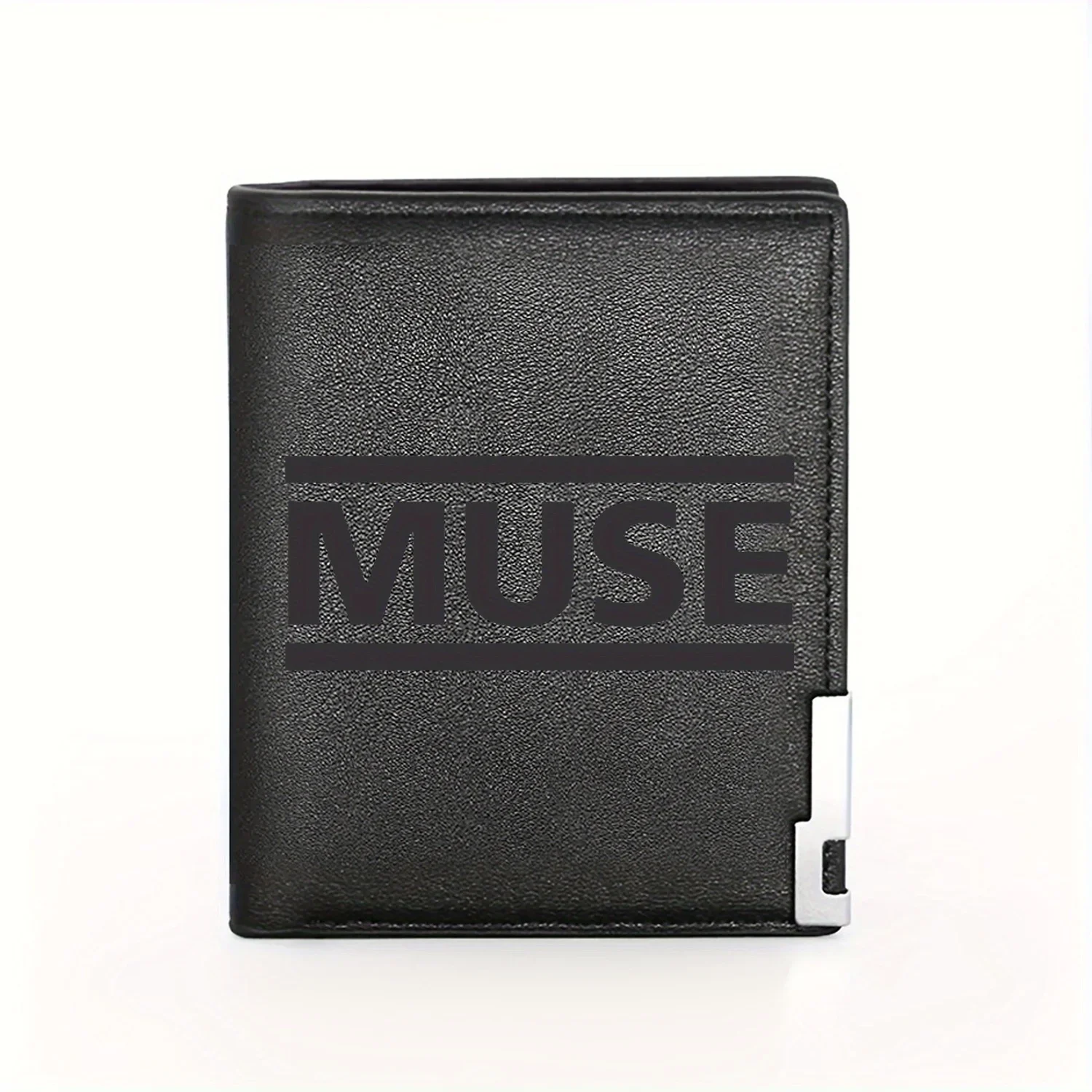 

Стильный кошелек с логотипом Muse Band: деловой мужской повседневный элегантный простой практичный качественный кошелек Стильный графический принт Креативный Ch