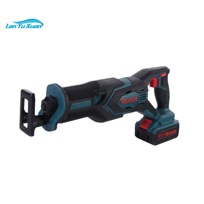 Ronix 8904 Premium Quality Fast Charger Led Light Cutting Wood And Metal 20v Brushless Reciprocating Saw