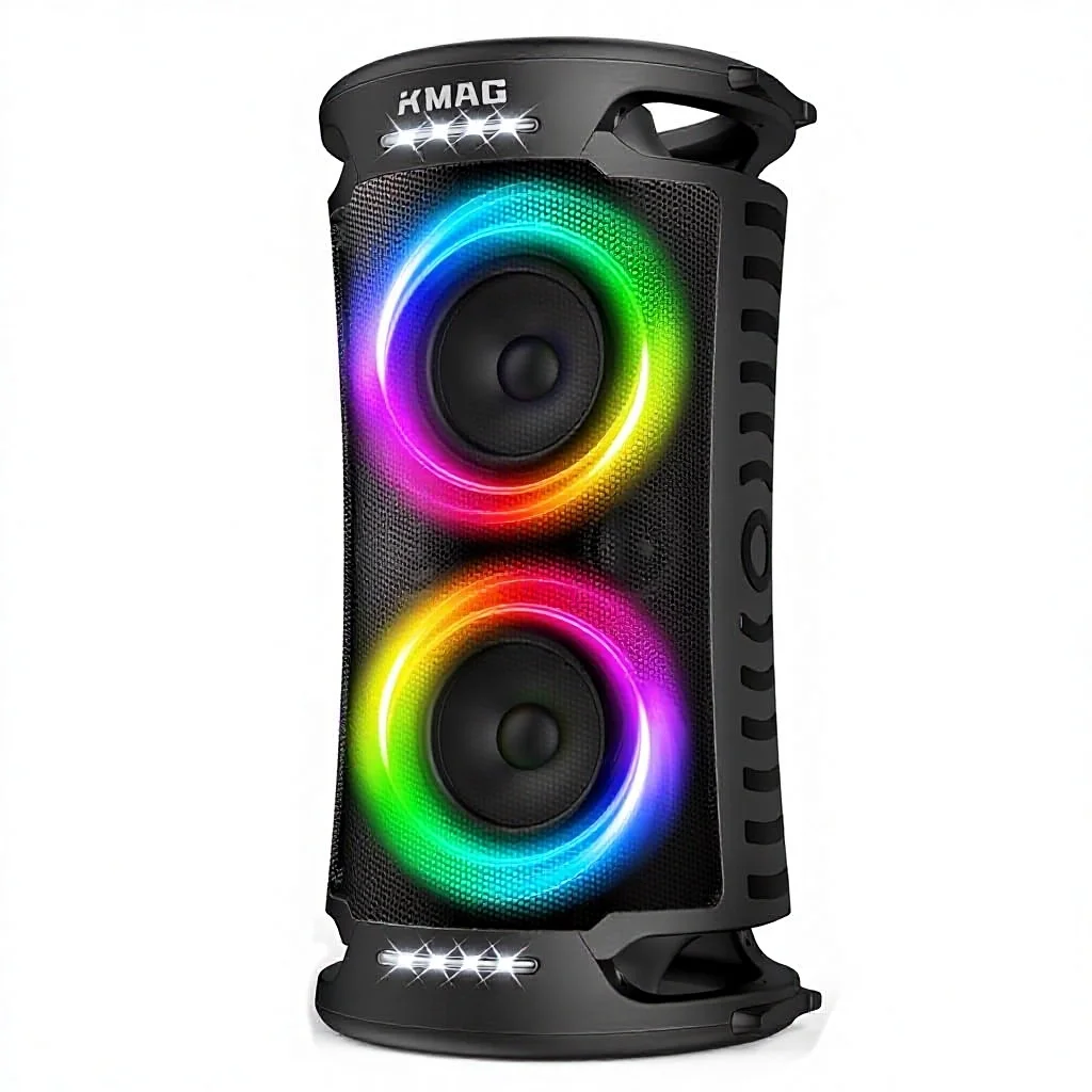 

Large Speaker Party 260W Peak Bass 15Hplayback Fast Charging RGB Light Show TWS Auxiliary USB Portable Outdoor Speaker