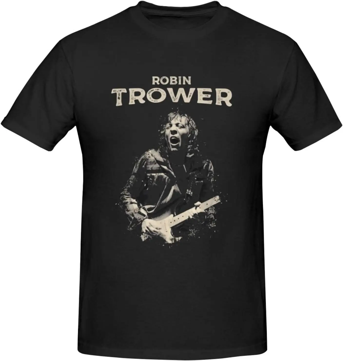 

Рубашка Robin Music Trower, мужские футболки с короткими рукавами и круглым вырезом, винтажные рубашки, повседневные топы