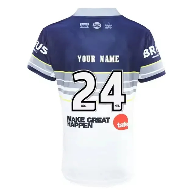 2025 North Queensland Cowboys Home / Away Rugby Jersey - مقاس رجالي: S-5XL (رقم اسم الطباعة) جودة عالية