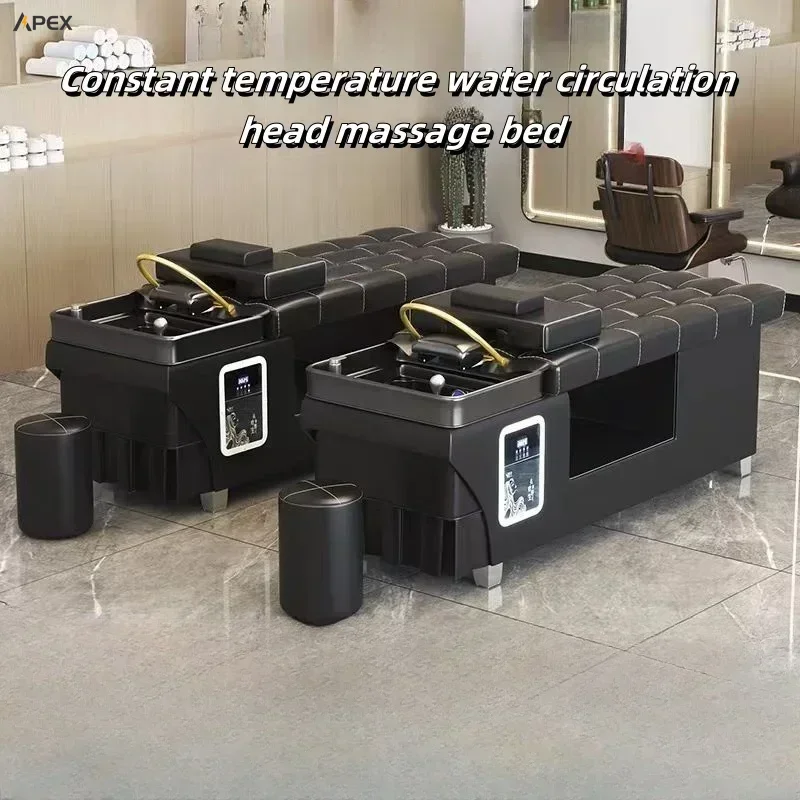 For barber shops & beauty salons: special shampoo bed. With temp-controlled heater & fumigation.