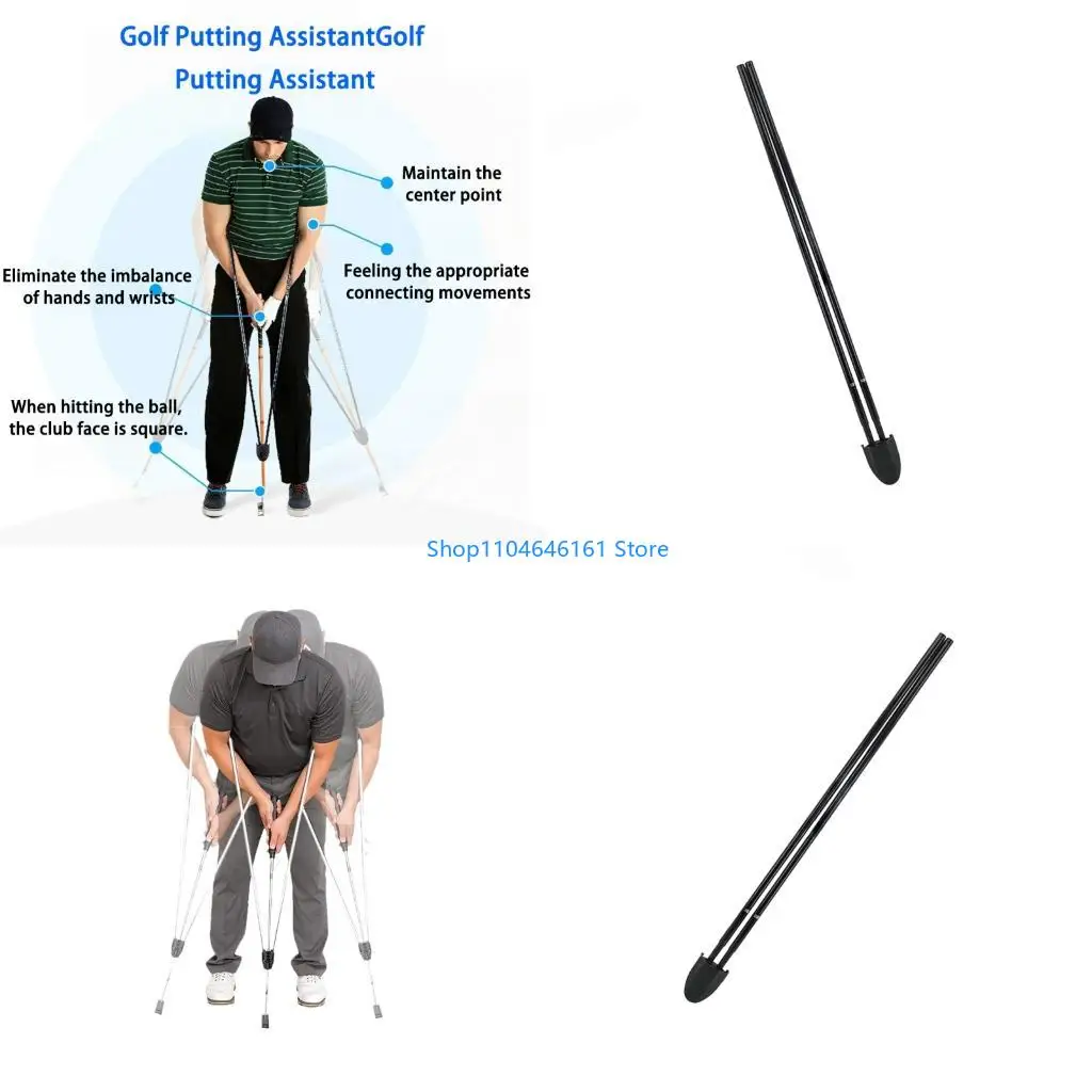 Golf Putter Armpits Postures Fixing Rod Adjustable Length Puting Tool Enduring