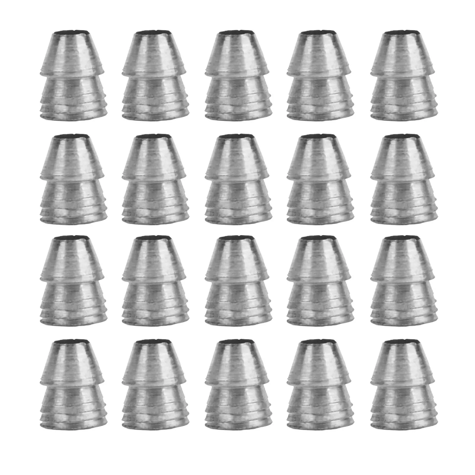 F9 20pcs Safety Round Handle Wedges Steel Hammer Handle Splitting Wedge Set for Axe Claw Hammer Sledge Diameter 10mm / 0.39in