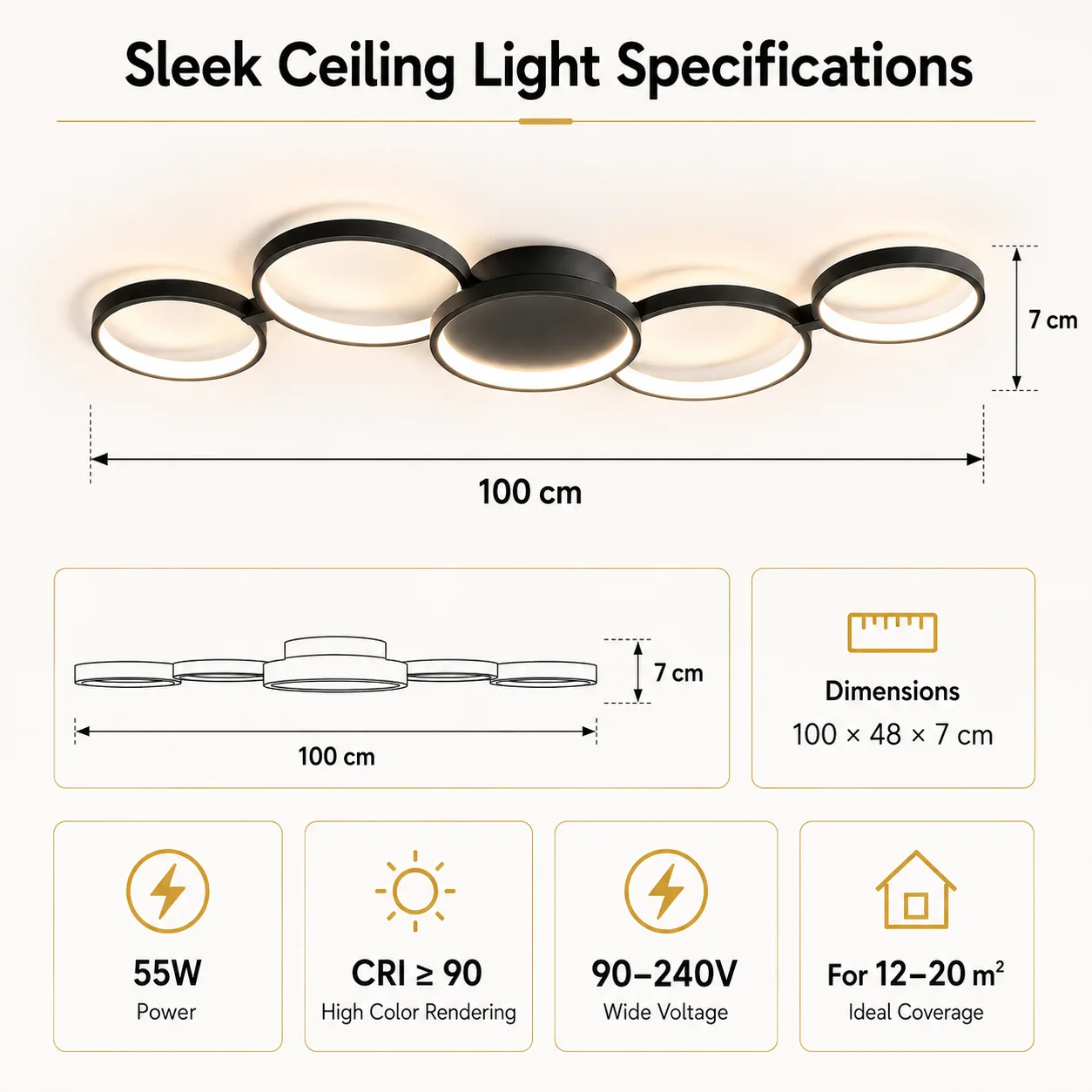 LED Ceiling Light Modern Nordic Lamp 110V 220V  APP  Remote Control  3 Colors Dimmable for Bedroom Living Room