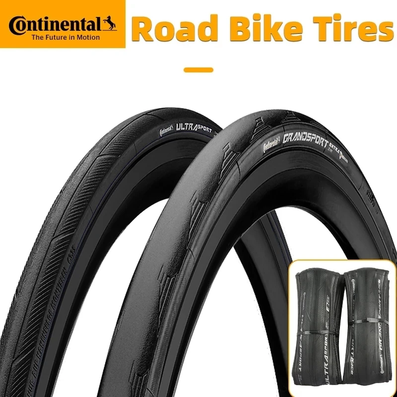 1Pce Continental Bicycle Road Tire ULTRA Sport III & GRAND Sport Race 700 X 25C 28C Cycling Clincher Foldable Gravel Tire