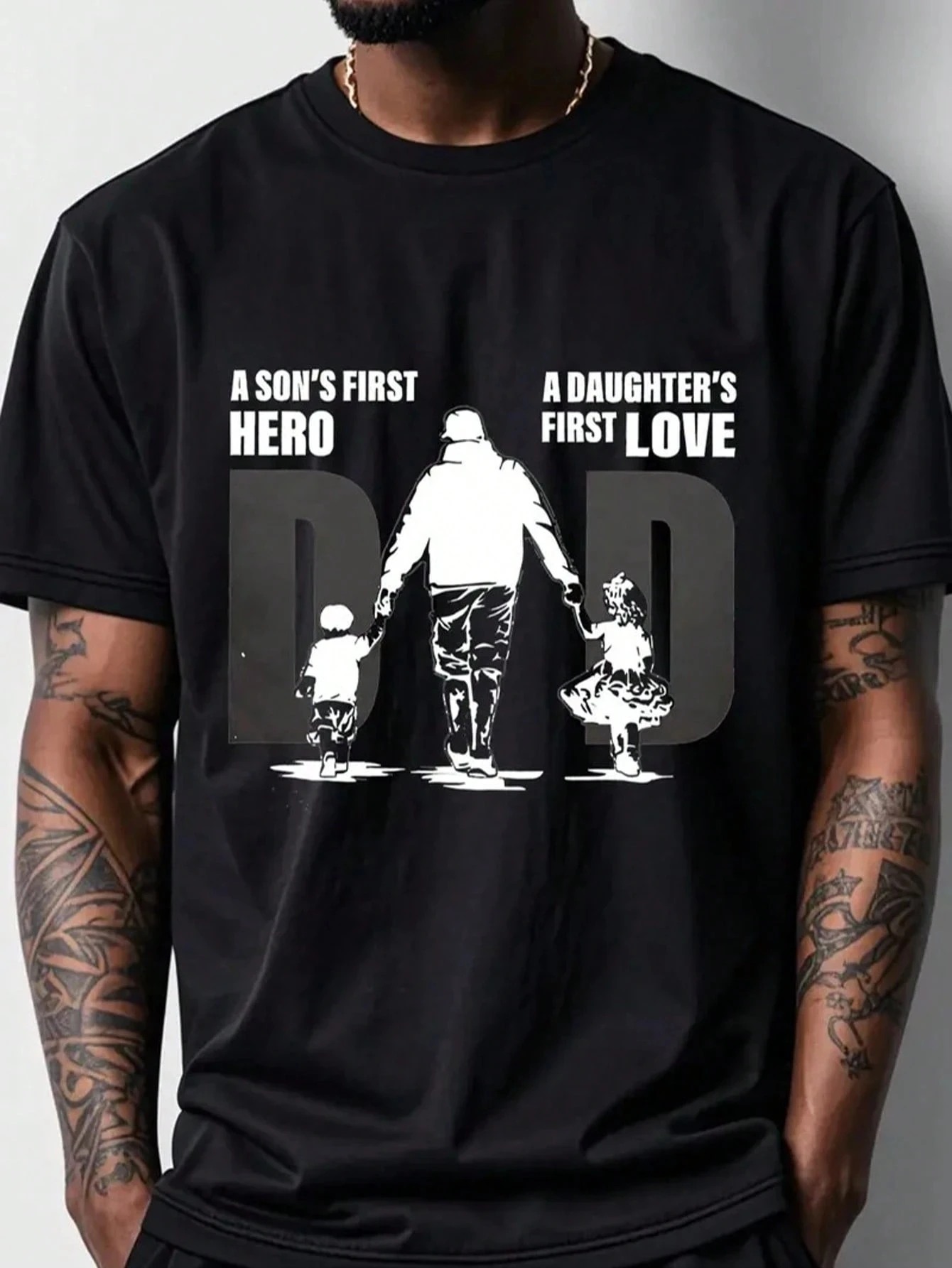 �y�Z�[�����zA SONS FIRST HERO DAD A DAUGHTER'S FIRST LOVE �ʔ����O���t�B�b�N T �V���c �����Y �u���b�N �N���[�l�b�N �J�W���A�� ���̓��M�t�g