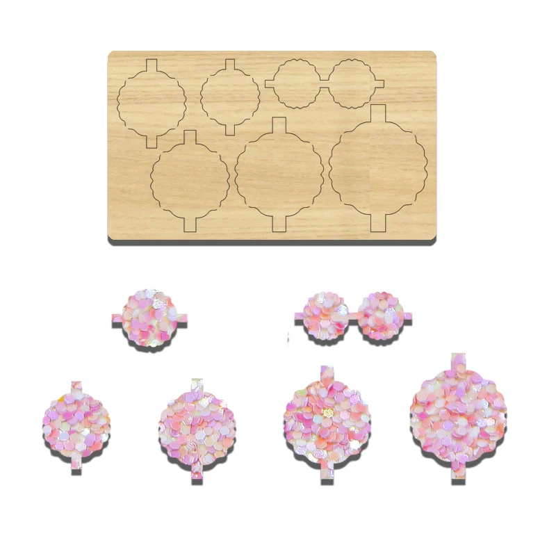 

BC Multi Size Bowknot Hairpin Accessories Wooden Cutting Die, Suitable For Most Machines