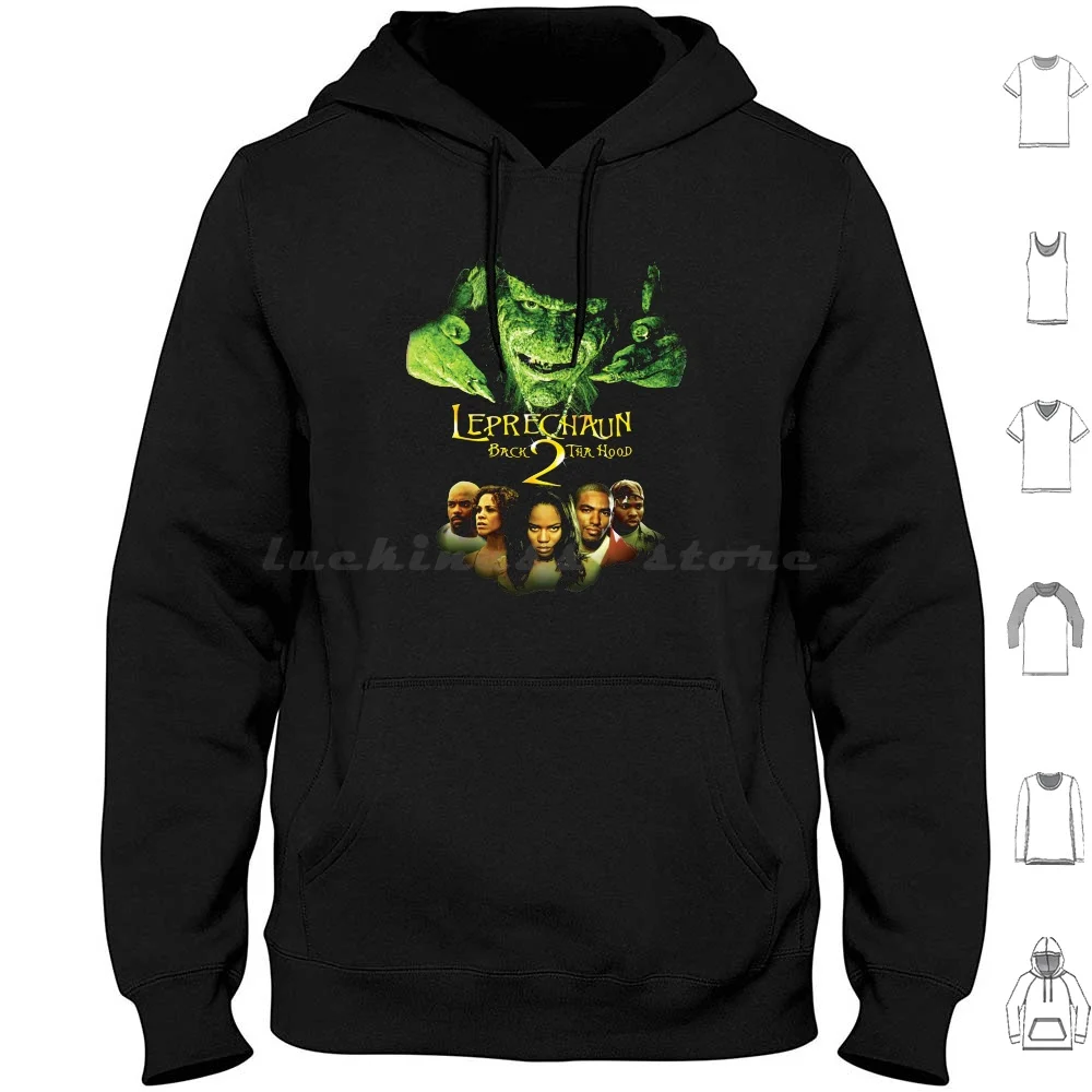 Leprechaun Back 2 Tha Hood Hoodie cotton Long Sleeve Leprechaun Leprechaun Back To The Hood Warwick Davis The Hood