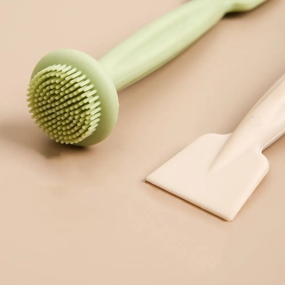 Brosse de masque facial en silicone souple, livres de soins de la peau multifonctions, outil de gIslande à double tête, boue, Assad