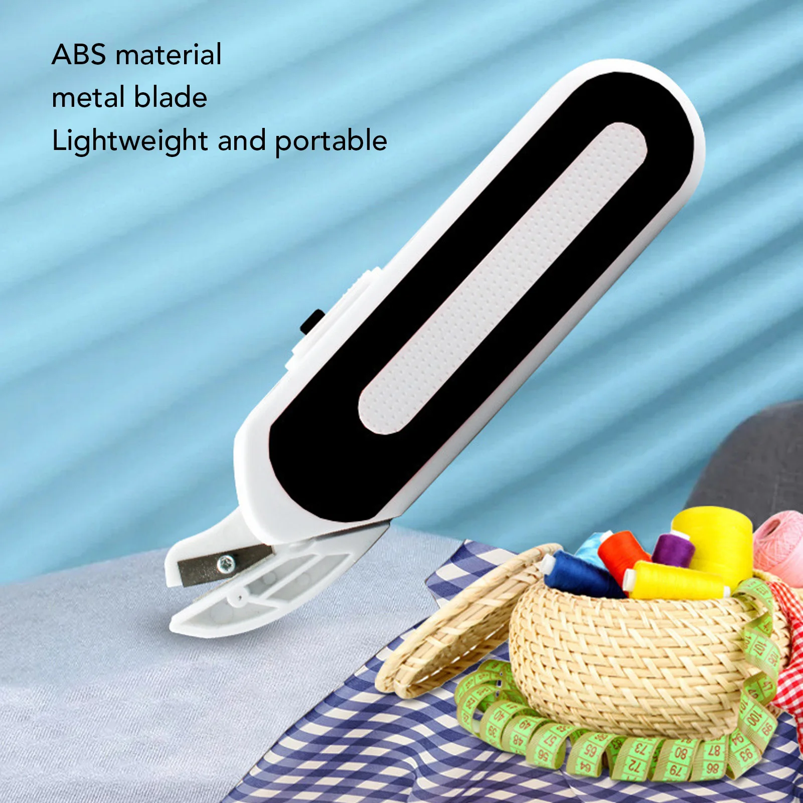 Electric Scissors ABS Material Portable Ergonomic Handle Electric Scissors Cordless Metal Blade for Artist for Sewing Crafting