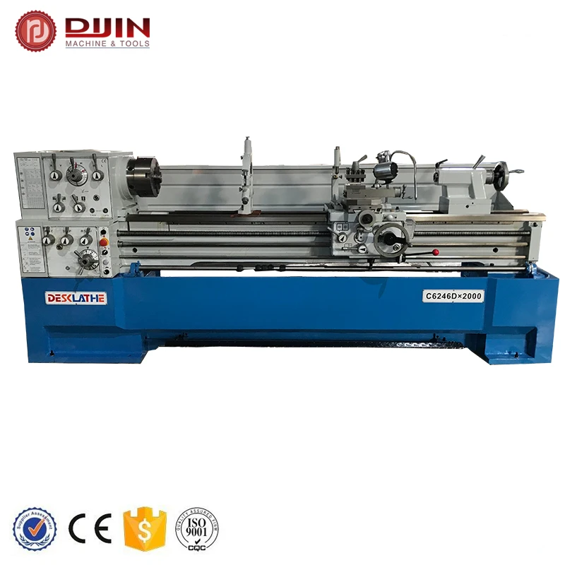 Big bore 82mm conventional lathe machine gap bed lathe heavy bench lathe metal working machine factory directly sell