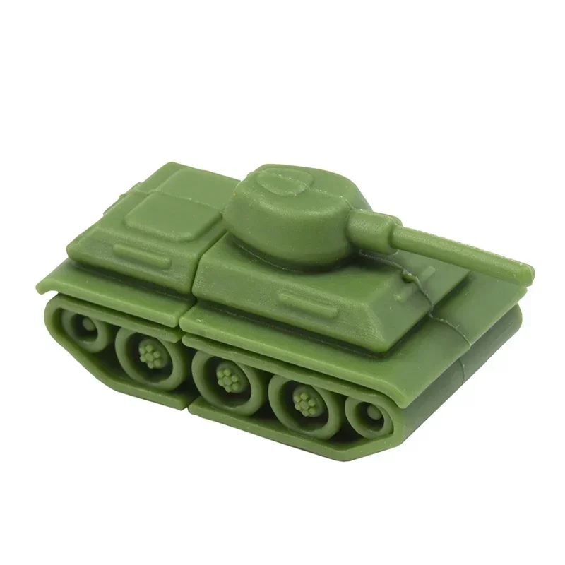 Tank USB Flash Drive para niños, Pen Drive de 32GB, 16GB, modelo verde, almacenamiento externo de 8GB, regalos creativos