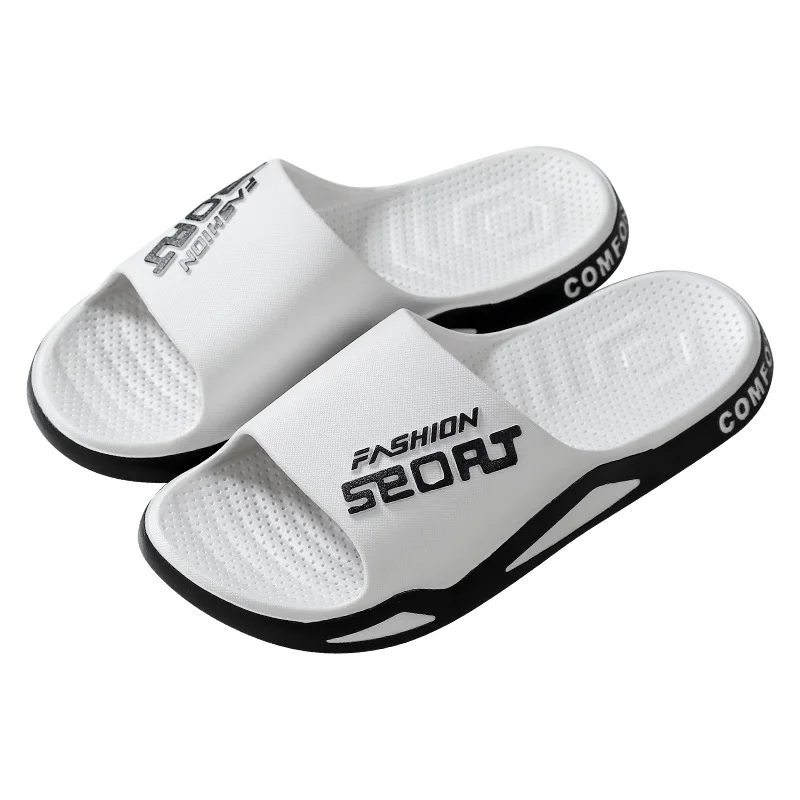 Zapatillas de verano para hombre, sandalias elegantes para exteriores, baño, sala de estar, antideslizantes, interiores, familiares y para hombres