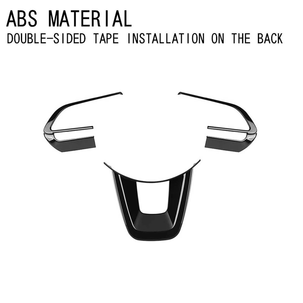 AEA7-3Pcs/Set Car Steering Wheel Cover Trim For TOYOTA Raize 200 Series 210A 2021 VELOZ 2022 Carbon Fiber